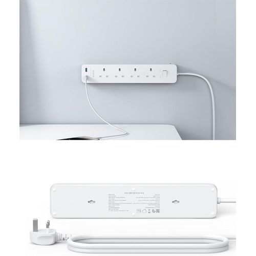 Anker PowerExtend 322 Power Surge Extension 4 in 1 With 2 USB Ports- White