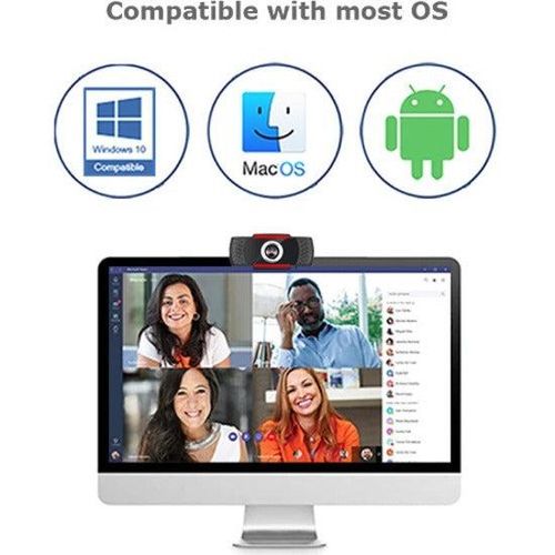 Webcam with Built-in Microphone  External Computer Camera