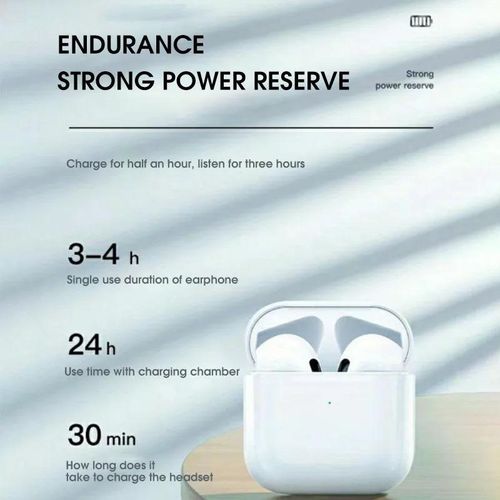 Pro 4 Wireless Headphones Earphone Bluetooth-compatible 5.3 Waterproof Headset With Mic For Xiaomi IPhone Pro4 Black
