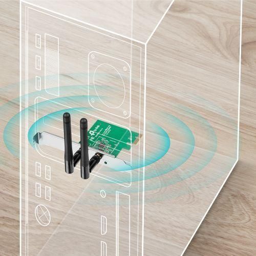 TP Link WiFi N300 Network Adapter Card For Pc ,TP Link-Black