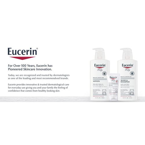 Eucerin Baby Body Lotion, Fragrance Free Baby Lotion, Pump Bottle, 13.5oz