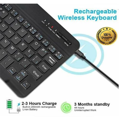 Other Universal Bluetooth Rechargeable Keyboard, -Black
