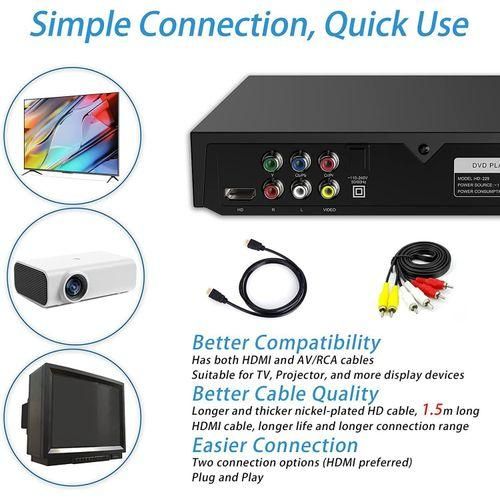 Factory direct sales new 229 DVD player EVD student CD player home VCD highdefinition eye protection disc player black American gauge