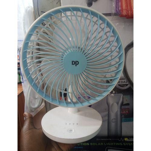 SS Rechargeable Table Fan With Efficient Wind-