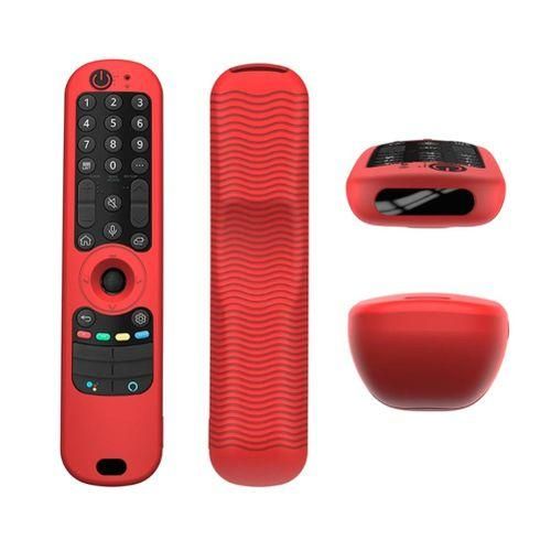 Soft Silicone Protective Remote Control Covers for LG Smart TV ANMR21GC  MR21N  MR21GARed