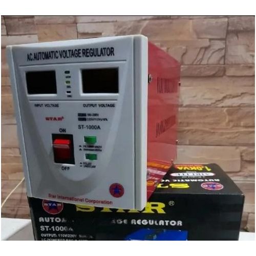 Star AC Automatic Voltage Regulator 500VA- Stabilizer- Red