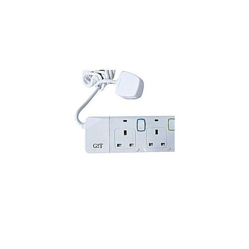 UK Switched 4 Way Extension G&T-White