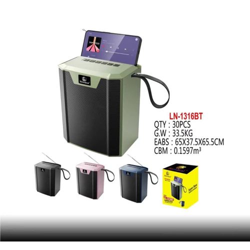 BoomBest Wireless Super Bass Speaker with Radio +TF and USB Ports - multicolour
