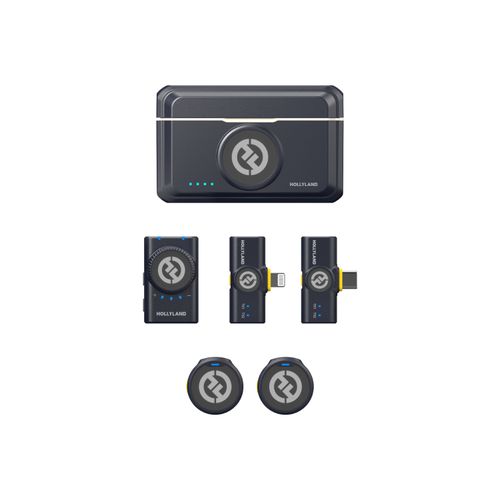 Hollyland Lark M2 Wireless Lavalier Microphone for Camera PC Laptop Phones, Mini Lapel Microphone