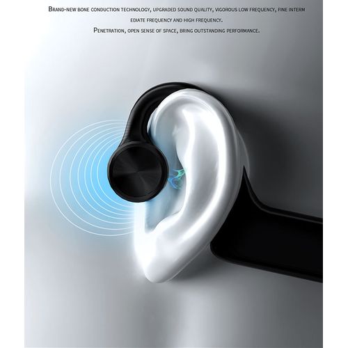 Bone Conduction Earphones Wireless Bluetooth 5.1 Headphones Outdoor Sport Earbuds Headset W Mic For Android Ios Support SD Card