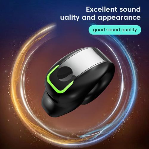 Single in-Ear Clip on Headphones TWS Bluetooth 5.3 Earphones Wireless Earbud With Microphone Sports Waterproof Handsfree Headset