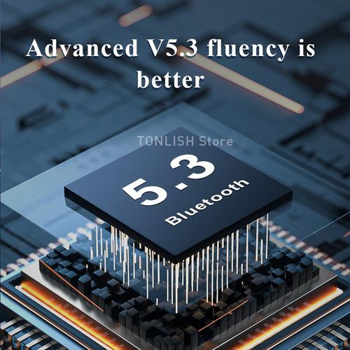 TONLISH M45 TWS Bluetooth5.3 Earphones with Low Latency earbuds for Gaming Magnetic Hatch Cover 8mm Biological Diaphragm headset