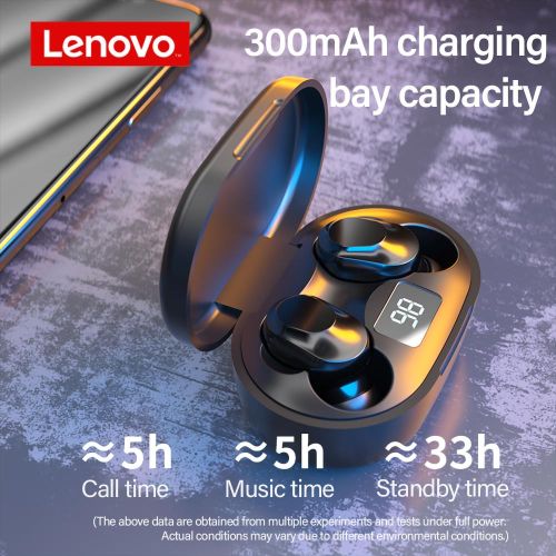 Lenovo Original XT91 Wireless Bluetooth Headphones Gaming Headset TWS Earphone Touch Control Stereo bass With Mic Noise Reductio
