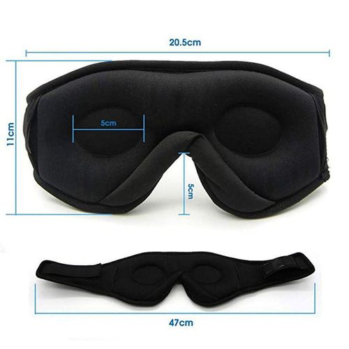 Sleeping Mask 3D Eye Mask HeadSet Headband Soft Elastic Comfortable Wireless Music Headset Eye Mask With Mic For Side Sleepers