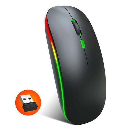 Other Ultra Slim Rechargeable wireless Mouse - Black