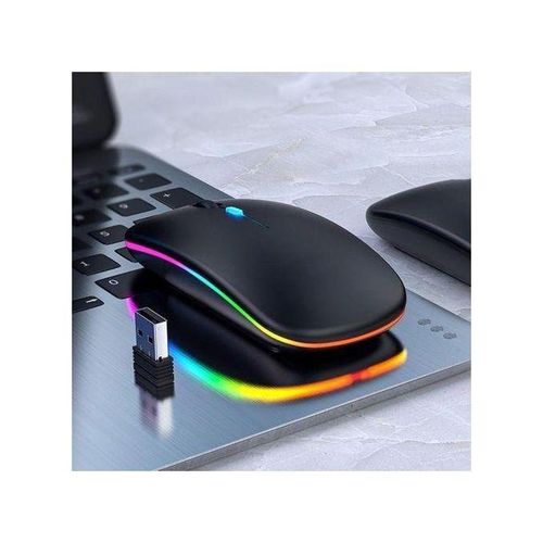 Other Ultra Slim Rechargeable wireless Mouse - Black