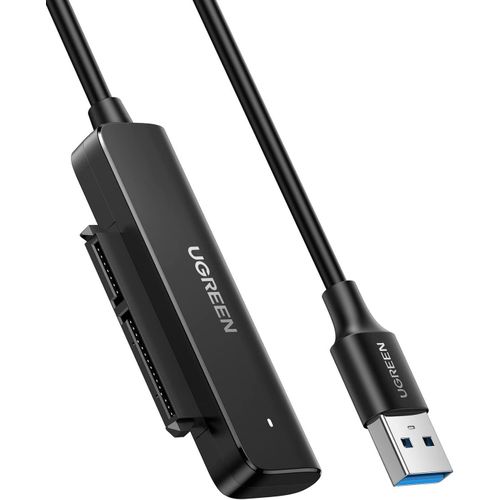 Ugreen SATA Cable  to USB 3.0 Adapter Hard Drive Cable External Disk Reader 2.5 SSD to HDD Clone Transfer Upgrade Kit UASP Connector Compatible for Crucial  Internal HDD SSD