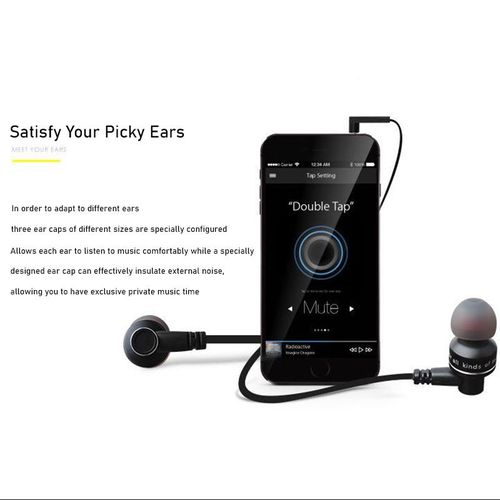 Awei ES-10TY Wired Headphones With Mic Metal 3.5mm In-Ear Earphones Super Bass Stereo Sports Headset For Mobile Phone Earbuds