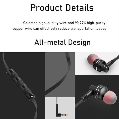 Awei ES-10TY Wired Headphones With Mic Metal 3.5mm In-Ear Earphones Super Bass Stereo Sports Headset For Mobile Phone Earbuds