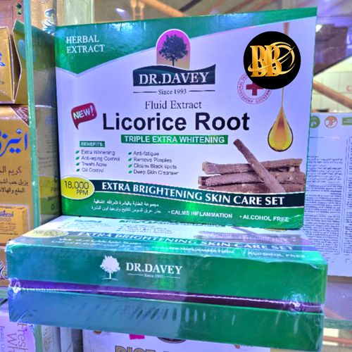Dr Davey Licorice Root Triple Extra Whitening Extra Brightening Skin Care - Set