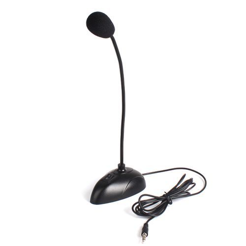 Wired Base Desktop Microphone Mobile Phone Karaoke-Black