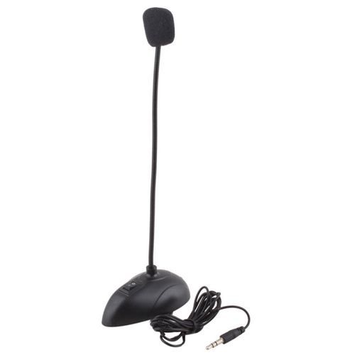 Wired Base Desktop Microphone Mobile Phone Karaoke-Black