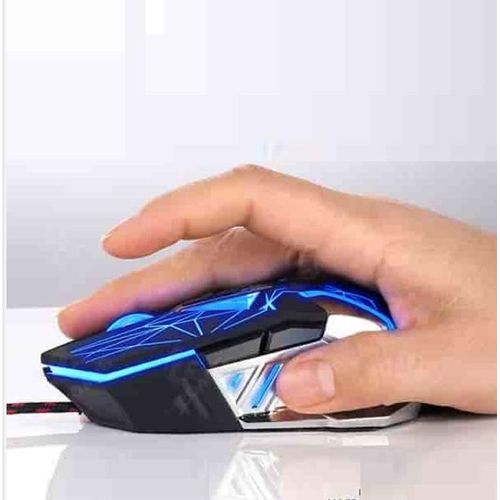 Jeqang 7D Pro Wired Mouse For Gaming And Graphics Designers, Black