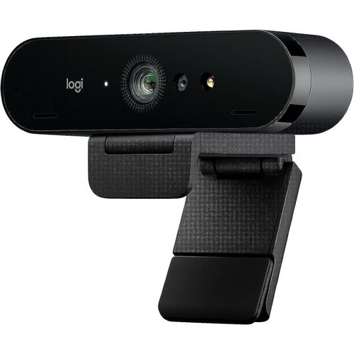 Logitech Brio 4K Webcam, Ultra 4K HD Video Calling, Noise-Canceling mic, HD Auto Light Correction,Works with Microsoft Teams, Zoom, Google Voice