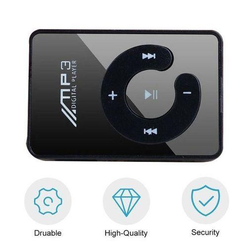 Portable Mini Clip USB MP3 Player Music Media Support Micro SD TF Card Hifi Black