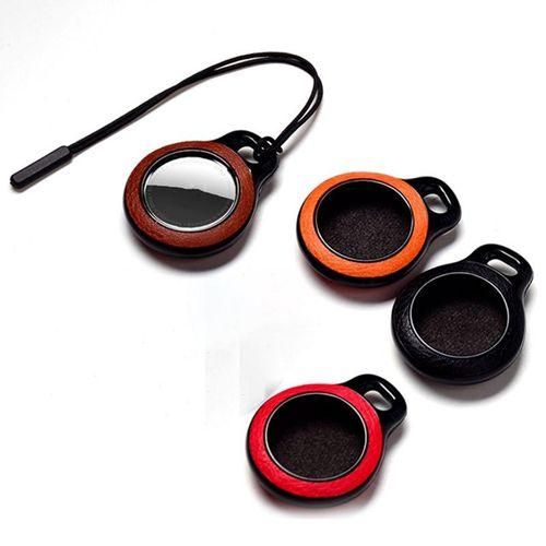AntiLost Airtag Case Suitable for Apple Airtag Leather Case, Suitable for Apple Tracker Device AntiDrop Orange