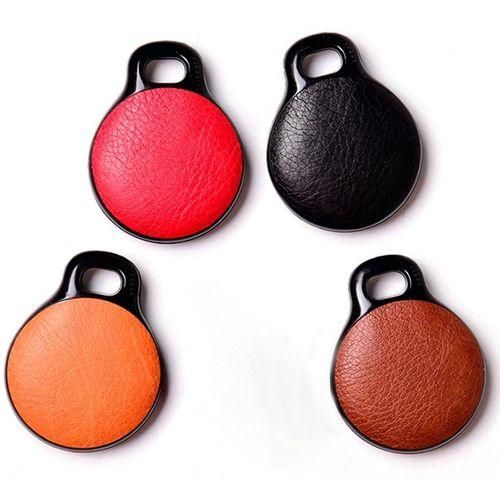AntiLost Airtag Case Suitable for Apple Airtag Leather Case, Suitable for Apple Tracker Device AntiDrop Orange