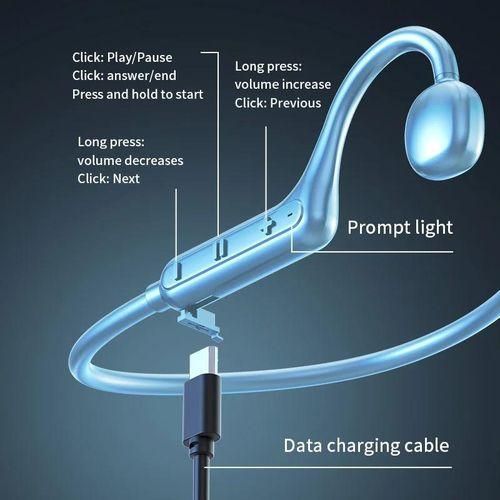 Wireless Sports Ear Hanging Non In Ear Air Conducting Earphones Running Sports Open Long Range Universal Bluetooth headset