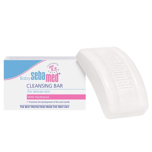 Seba Med Baby Cleansing Bar For Delicate Baby Skin With Panthenol 100g