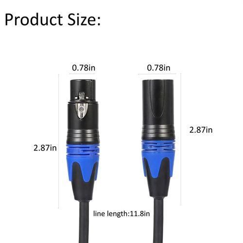 1 Male to 2 Female XLR Y Splitter Micrphone Cable,3Pin XLR M