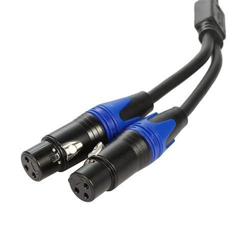 1 Male to 2 Female XLR Y Splitter Micrphone Cable,3Pin XLR M