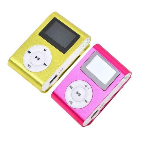 Clip On Mini USB LCD Screen MP3 TF Card Support Sports Music Player Silver