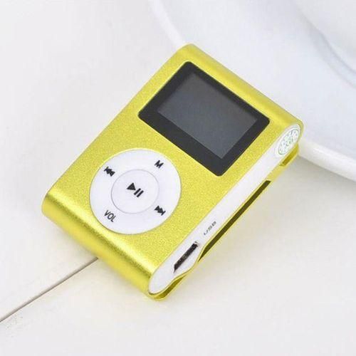 Clip On Mini USB LCD Screen MP3 TF Card Support Sports Music Player Silver