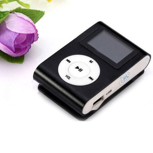 Clip On Mini USB LCD Screen MP3 TF Card Support Sports Music Player Silver