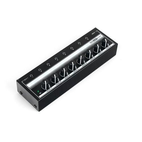 HA800 UltraCompact 8 Channel Headphone Audio Stereo Amp Mic