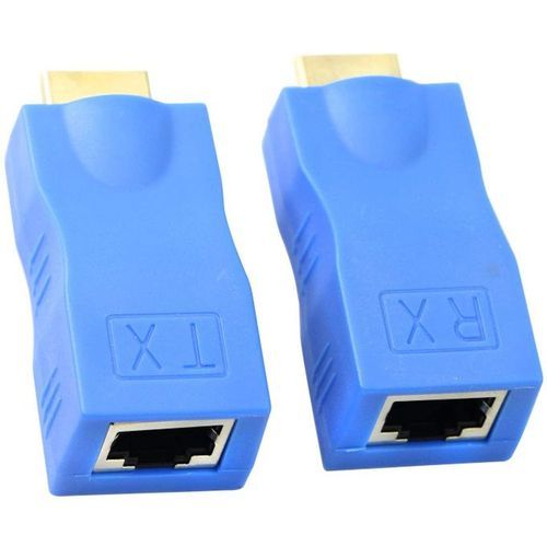 HDMI Extender By Cat-5e/6 Cable -Blue