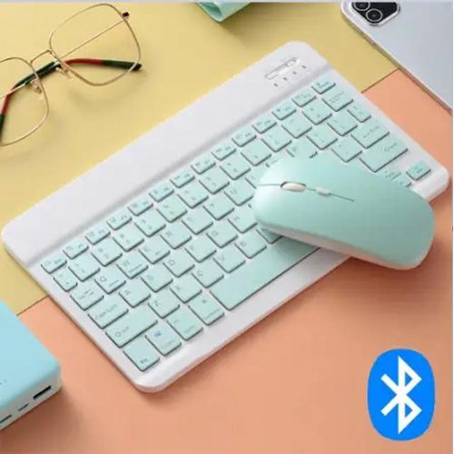 Portable Rechargeable Bluetooth Keyboard & Mouse Combo Set