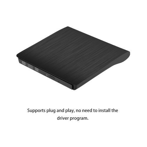 Usb 3.0 Pop-Up Mobile External Dvd-Rw Portable Drive Black
