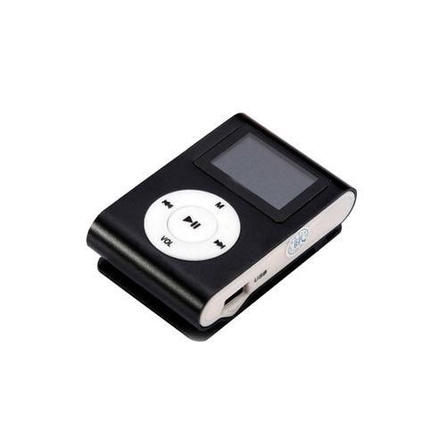 Clip On Mini USB LCD Screen MP3 TF Card Support Sports Music Player Black