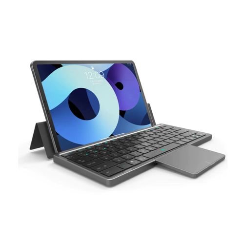 Universal New Concept Keyboard With Rotatable Touchpad, Gray