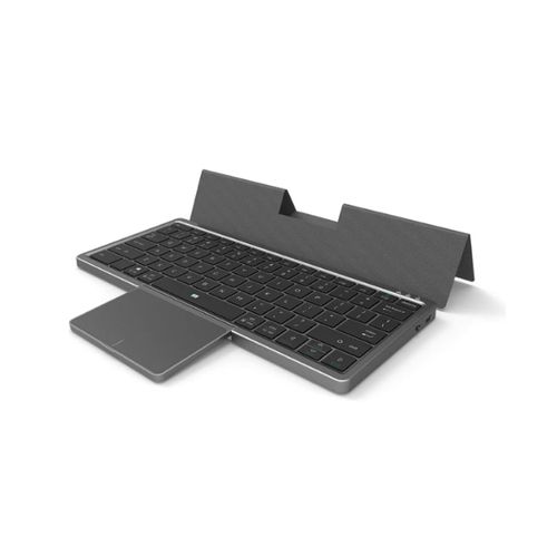 Universal New Concept Keyboard With Rotatable Touchpad, Gray