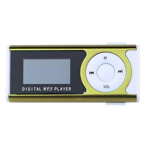 1.3 Inch LCD Screen Clip USB Mini Mp3 Music Player Support 16GB Micro SDCardGreen