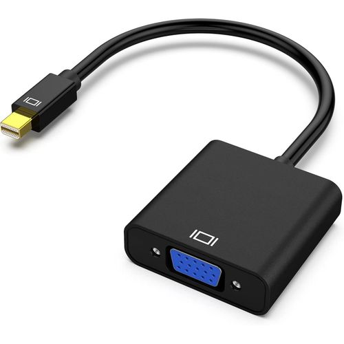 Mini DP Display Port to VGA (Thunderbolt Compatible) -Black
