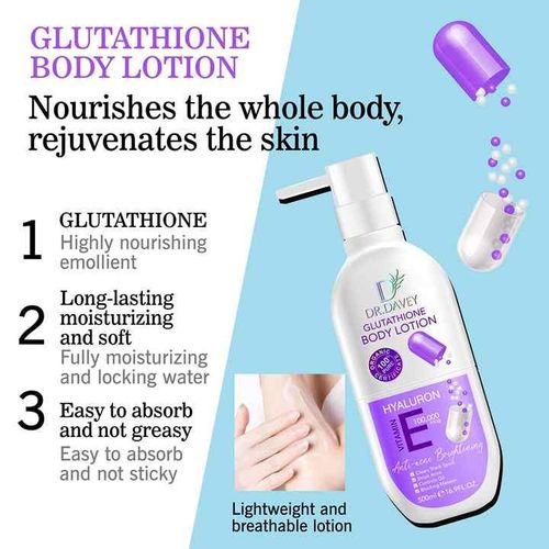 Dr Davey Glutathione,Hyaluron And Vitamin E Brightening Body Lotion
