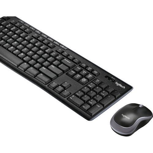 Logitec MK270 Wireless Keyboard and Mouse Combo - Black