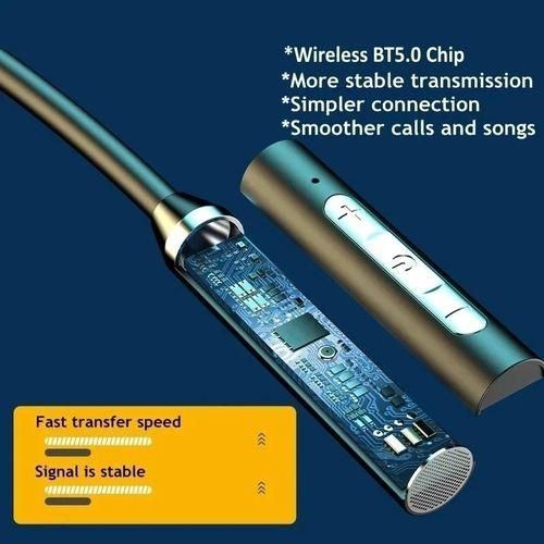 Wireless Headphones  Bluetooth 5.0 Neckband Earphones Silicone HiFi 9D Stereo Sports Headset Halter Waterproof Magnetic Earphones
